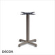 111 Cross Dining Table Base - In Powder Coated Steel, Indoor & Outdoor Use - Décor for Business