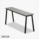 Format Table Height Rectangular Bench, 2 Sizes - In Designer Neutral Tones - Décor for Business