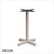 111 Cross Poseur Table Base - In Powder Coated Steel, Indoor & Outdoor Use - Décor for Business