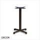 111 Cross Poseur Table Base - In Powder Coated Steel, Indoor & Outdoor Use - Décor for Business