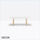 Pedrali - Arki Rectangular Bench in Black or White with Solid Oak Legs and a Solid Laminate Seat - Décor for Business Pedrali - Arki Rectangular Bench in Black or White with Solid Oak Legs and a Solid Laminate Seat - Décor for Business