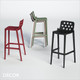 11A1 Isidora Stackable Bar Stool, Technopolymer, Bar & Counter Height - In Designer Colours & Neutral Tones - Décor for Business