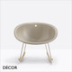 Pedrali - Gliss Swing Lounge Rocking Chair, Technopolymer - In Designer Neutral Tones - Décor for Home & Business