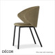 Origins 1971 - Ellis Dining Chair with Metal Legs - In Designer Fabrics & Classic Eco Leathers - Made for You - Décor for Business