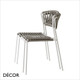 11A1 Lisa Filo Stackable Dining Chair with a Nautical Rope Seat & Backrest, For Indoor and Outdoor Use - In Designer Colours - Décor for Home & Business