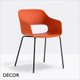 1 A A Pedrali - Babila Dining Chair with Armrests, Polypropylene - In Designer Colours & Neutral Tones - Décor for Business