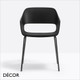 1 A A Pedrali - Babila Dining Chair with Armrests, Polypropylene - In Designer Colours & Neutral Tones - Décor for Business
