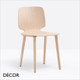 Pedrali - Babila Dining Chair with a Veneered Ash Shell & Solid Ash Frame - In Neutral Tones - Décor for Home & Business