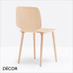 Pedrali - Babila Dining Chair with a Veneered Ash Shell & Solid Ash Frame - In Neutral Tones - Décor for Home & Business