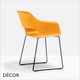 Pedrali - Babila Dining Chair with Armrests and a Sleigh Frame, Technopolymer - In Designer Colours & Neutral Tones - Décor for Business Pedrali - Babila Dining Chair with Armrests and a Sleigh Frame, Technopolymer - In Designer Colours & Neutral Tones - Décor for Business