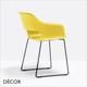 Pedrali - Babila Dining Chair with Armrests and a Sleigh Frame, Technopolymer - In Designer Colours & Neutral Tones - Décor for Business Pedrali - Babila Dining Chair with Armrests and a Sleigh Frame, Technopolymer - In Designer Colours & Neutral Tones - Décor for Business