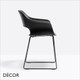 Pedrali - Babila Dining Chair with Armrests and a Sleigh Frame, Technopolymer - In Designer Colours & Neutral Tones - Décor for Business Pedrali - Babila Dining Chair with Armrests and a Sleigh Frame, Technopolymer - In Designer Colours & Neutral Tones - Décor for Business