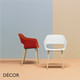 11A1 Pedrali - Babila Dining Chair with Armrests and Solid Ash Legs, Polypropylene - In Designer Colours & Neutral Tones - Décor for Business 11A1 Pedrali - Babila Dining Chair with Armrests and Solid Ash Legs, Polypropylene - In Designer Colours & Neutral Tones - Décor for Business