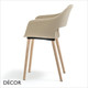 11A1 Pedrali - Babila Dining Chair with Armrests and Solid Ash Legs, Polypropylene - In Designer Colours & Neutral Tones - Décor for Business 11A1 Pedrali - Babila Dining Chair with Armrests and Solid Ash Legs, Polypropylene - In Designer Colours & Neutral Tones - Décor for Business
