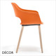 11A1 Pedrali - Babila Dining Chair with Armrests and Solid Ash Legs, Polypropylene - In Designer Colours & Neutral Tones - Décor for Business 11A1 Pedrali - Babila Dining Chair with Armrests and Solid Ash Legs, Polypropylene - In Designer Colours & Neutral Tones - Décor for Business