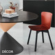 1A1 Midj -  Calla Dining Chair with Straight Wooden Legs - Polypropylene Body In Designer Colours - Décor for Designers