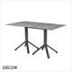 1111 Nemo Double Folding Dining Table Base - Add Rectangular Compact Laminate Tops in a Range of Sizes & Finishes - Décor for Home & Business