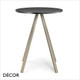 Norman Round Poseur Table with Laminate Top, 2 Sizes - In Designer Neutral Tones - Décor for Business