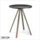 Norman Round Poseur Table with Laminate Top, 2 Sizes - In Designer Neutral Tones - Décor for Business