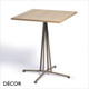 1 AA Bristol Square Dining Table with Laminate Top, 2 Sizes - In Designer Neutral Tones - Décor for Business
