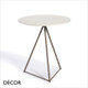 1A1 Glitter Round Table with Laminate Top, 2 Sizes - In Designer Neutral Tones - Décor for Business