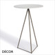 Glitter Round Poseur Table with Laminate Top - In Designer Neutral Tones - Décor for Business