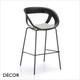 11 Moema Bar Stool with Powder Coated Steel Legs, Technopolymer - In Designer Colours & Neutral Tones - Décor for Business