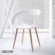 11A1 Moema Dining Chair with Wooden Legs, Technopolymer - In Designer Colours & Neutral Tones - Décor for Business 11A1 Moema Dining Chair with Wooden Legs, Technopolymer - In Designer Colours & Neutral Tones - Décor for Business