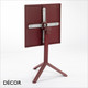 111 Arket Plus Square Flip-Top Dining Table with a Powder Coated Steel Top & Frame for Indoor and Outdoor Use - In Designer Neutral Tones - Décor for Business 111 Arket Plus Square Flip-Top Dining Table with a Powder Coated Steel Top & Frame for Indoor and Outdoor Use - In Designer Neutral Tones - Décor for Business