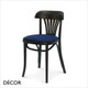 111 Verona Dining Chair with an Upholstered Seat and Fanned Backrest - In Designer Fabrics & Wood Finishes - Décor for Business