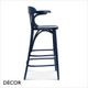 11 Verona Bar Stool with a Wooden Seat and Fanned Backrest Bar and Counter Heights - In Designer Satin Colours & Wood Finishes - Décor for Business