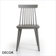 1 A A Décor Select - Colonial Spindle-Back Dining Chair in Natural or Stained Ash - In Designer Colours and Wood Finishes - Décor for Business