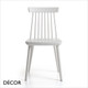 1 A A Décor Select - Colonial Spindle-Back Dining Chair in Natural or Stained Ash - In Designer Colours and Wood Finishes - Décor for Business