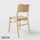 Décor Select - Pop Dining Chair  in Natural or Stained Ash - In Designer Colours and Wood Finishes - Décor for Business