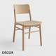 Décor Select - Pop Dining Chair  in Natural or Stained Ash - In Designer Colours and Wood Finishes - Décor for Business