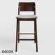 2 P11 Décor Select - Pop Bar Stool in Natural or Stained Ash, Bar and Counter Heights - In Designer Wood Stain Colours - Décor Business