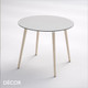1 D  Stefano Designer Dining Table with a Round, Square or Rectangular Top & Beech Legs - In Designer Neutral Tones - Décor for Business 1 D  Stefano Designer Dining Table with a Round, Square or Rectangular Top & Beech Legs - In Designer Neutral Tones - Décor for Business