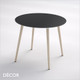 1 D  Stefano Designer Dining Table with a Round, Square or Rectangular Top & Beech Legs - In Designer Neutral Tones - Décor for Business 1 D  Stefano Designer Dining Table with a Round, Square or Rectangular Top & Beech Legs - In Designer Neutral Tones - Décor for Business