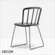 11A1 Nym Dining Chair in Solid Ash with a Powder-Coated Steel Sleigh Frame - In Designer Colours & Neutral Tones - Décor for Business