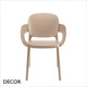1 A Hug Be Green Stackable Dining Chair with Armrests, Recycled Technopolymer - In Designer Colours & Neutral Tones - Décor for Business