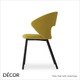 Fard Dining Chair with Metal Legs - In Designer Fabrics & Classic Eco Leathers - Made for You - Décor for Business