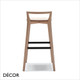 11A1 Metro Bar Stool with a Wooden Seat, Bar & Counter Height - In Designer Wood Stains & Satin Lacquers - Made for You - Décor for Business