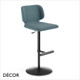 1 M Midj - Wrap Gas-Lift Bar Stool with Swivel and Height Adjustable Base - In Designer Fabrics & Eco Leathers - Décor for Designers