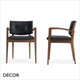 Eileen Button-Back Dining Chair with Armrests and a Slim Upholstered Seat and Backrest in Designer Eco Leathers - Made for You - Décor for Business Eileen Button-Back Dining Chair with Armrests and a Slim Upholstered Seat and Backrest in Designer Eco Leathers - Made for You - Décor for Business