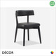 1 A  2 Ampolla Dining Chair with a Wenge or Black Frame and an Upholstered Seat and Backrest - In Designer Eco Leather Colours - Décor for Business