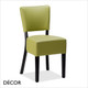 1 A   1 Idro Dining Chair with a Wenge or Black Frame and an Upholstered Seat and Backrest - In Designer Eco Leather Colours - Décor for Business 1 A   1 Idro Dining Chair with a Wenge or Black Frame and an Upholstered Seat and Backrest - In Designer Eco Leather Colours - Décor for Business