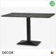1 Mauro Black Rectangular Table Base - Add Rectangular Laminate Top in a Range of Designer Finishes - Décor for Business