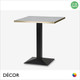 1 A A  Mauro Black Square Dining Table Base - Add a Square Laminate Top in a Range of Designer Finishes - Décor for Business