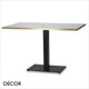 1 Mirco Black Rectangular Table Base - Add Rectangular Laminate Top in a Range of Designer Finishes - Décor for Business