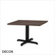 Zeno Small Black Coffee Table Base - Add a Square Laminate Top in a Range of Designer Finishes - Décor for Business